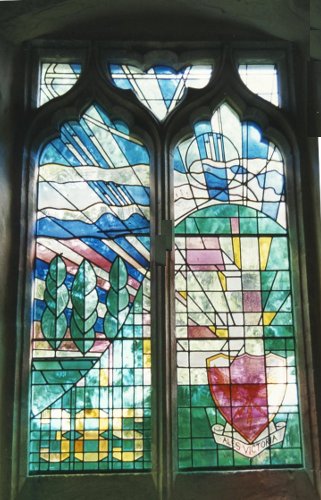 image of 385th bomber group memorial window