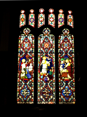 Crowfield church window after restoration