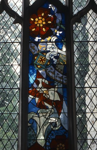 image of Arthur Cole memorial window in Erwarton church