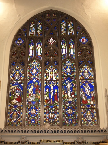 St Lawrence church window after restoration